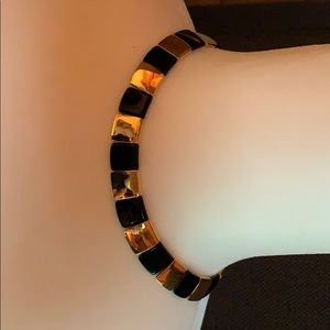 Black and gold choker